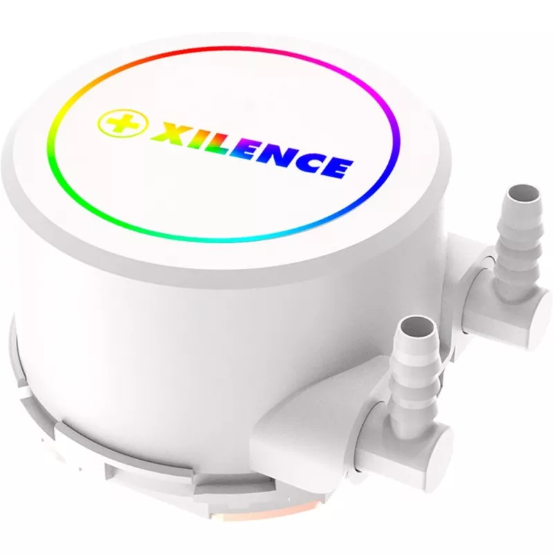 All-in-One-Flüssigkeitskühler XILENCE Performance A+ XC974 — 240-mm-Radiator, 300 W TDP, weiß, ARGB