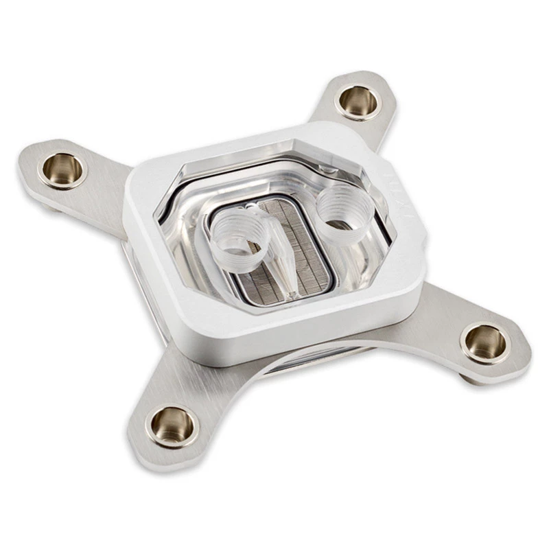 Wasserblock Aqua-Computer 21871 — Acetal/Aluminium-Konstruktion, 94×94×22 mm