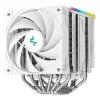 Luftkühler DeepCool AK620 Digital SE White — zwei 120-mm-Lüfter, 6 Heatpipes, PWM, LGA-1700-Unterstützung, integrierte Anzeige