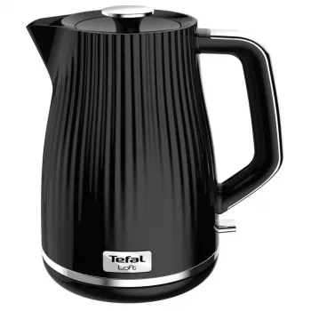 Tefal KO2508 Wasserkocher 1,7 l, 2400 W, schwarz, verdecktes Heizelement