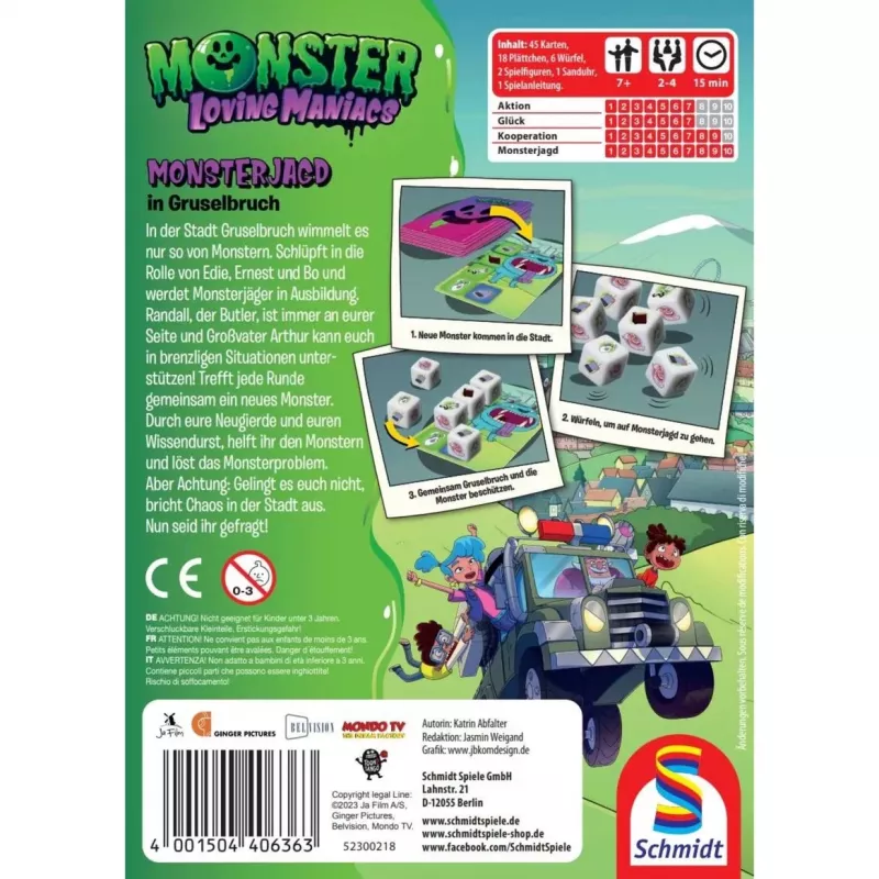Monster Loving Maniacs: Monsterjagd in Gruselbruch, Brettspiel