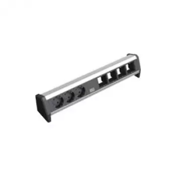 Stromverteiler Bachmann 902.003 3 AC-Ausgänge Schwarz Silber