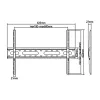 Economy TV mount Maclean, max VESA 600x400, 37-70, 45 kg, Schwarz, MC-939