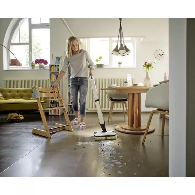 Kärcher FC 7 CORDLESS Elektrischer Besen Akku Nass Bagless Schwarz, Weiß, Gelb 2,85 Ah