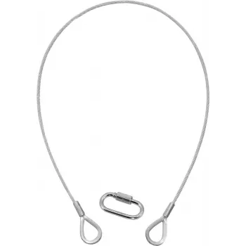 EUROLITE Sicherungsseil A 3x600mm bis 5kg, Silber (58010310)