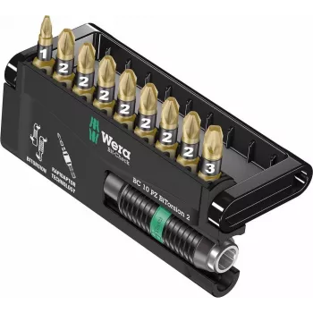 Wera Tools 05347153001 - Sechskant - Pozidriv - 1 x 1/4x75 1 x PZ 1x25 7 x PZ 2x25 1 x PZ 3x25 - 25,4 / 4 mm (1 / 10,20cm (4) ) - Sechskant (05347153001)