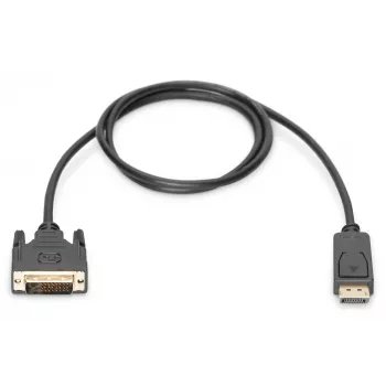 Digitus - DisplayPort-Kabel - DisplayPort (M) - DVI-D (M) - 5,0 m (DisplayPort 1.2) - geformt, Rändelschrauben - Schwarz (AK-340301-050-S)