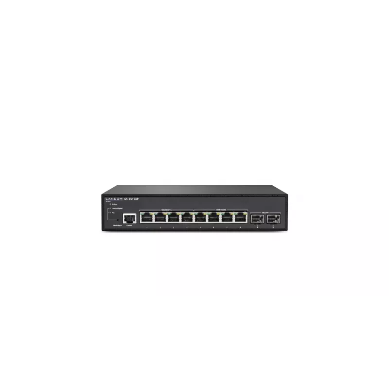 LANCOM GS-3510XP Managed L2 2.5G Ethernet (100/1000/2500) Power over Ethernet (PoE) 1U Schwarz