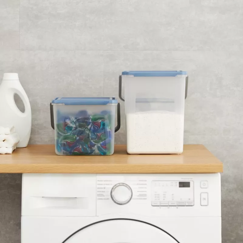 Behälter für Reinigungsflüssigkeiten Rotho Basic 4,5 l Modell 1770201100RP, transparenter Technopolymer mit Deckel und Aufhängeloch