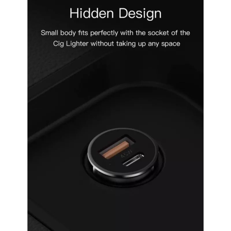 Autoladegerät Orsen C8 45W — 45W USB-C PD Schnellladen, Schwarz