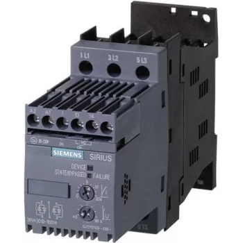 Siemens Sanftstarter Motorleistung bei 400 V 4,0 kW Motorleistung bei 230 V 2,2 kW 400 V/AC Bemessungsstrom 9 A 3RW3016 (3RW3016-1BB14)
