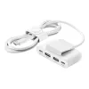USB Type-C Hub Belkin BUZ001bt2MWHB7 2m Weiß