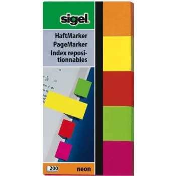 Selbstklebe-Etikett Sigel HN650 grün orange pink rot gelb
