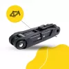Faltbares Fahrradschloss MANTA XR00FL01 – segmentiertes Design zur Rahmenmontage