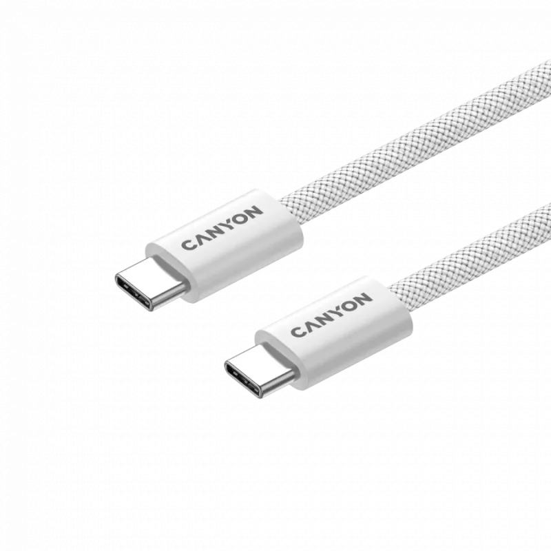 CANYON Kabel OnWire 60MG C-C 60W Magnet Geflochten 1m Weiß