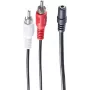 Audiokabel ShiverPeaks BS30852 1,5 m 3,5 mm 2xRCA Schwarz