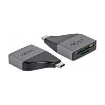 Kartenleser DeLOCK 64117 USB 3.2 Gen 1 Type-C Grau