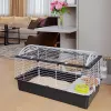 Käfig FERPLAST Casita 100 für Kaninchen und Meerschweinchen, Metall/Kunststoff, 960×570×560 mm, Taupe/Weiß