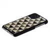 Handyhülle iKins für iPhone 11 Pro – schwarzes Pyramidendesign