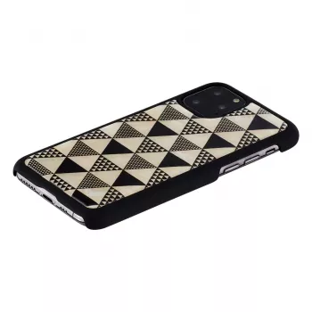Handyhülle iKins für iPhone 11 Pro – schwarzes Pyramidendesign