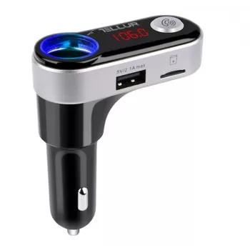 FM-Transmitter Tellur FMT-B2 Schwarz Bluetooth 5.0 USB für Auto-Audio-Wiedergabe
