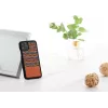 Smartphone-Hülle man and wood für iPhone 11 Pro – braunes Karomuster mit schwarzem Rand