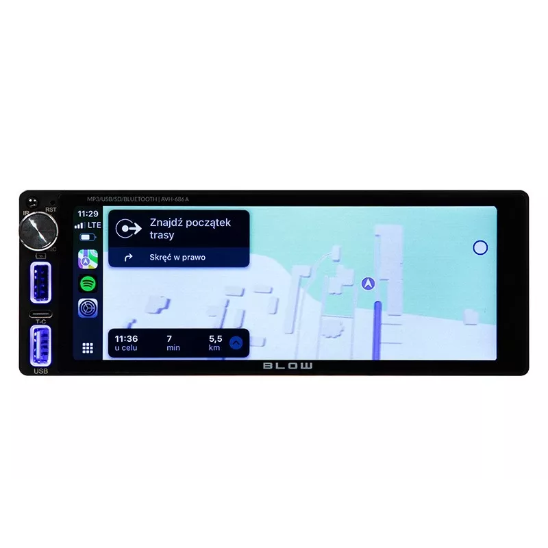 Autoradio AVH-686A 1DIN 7 Zoll RDS MP3/USB/micro SD/BLUETOOTH