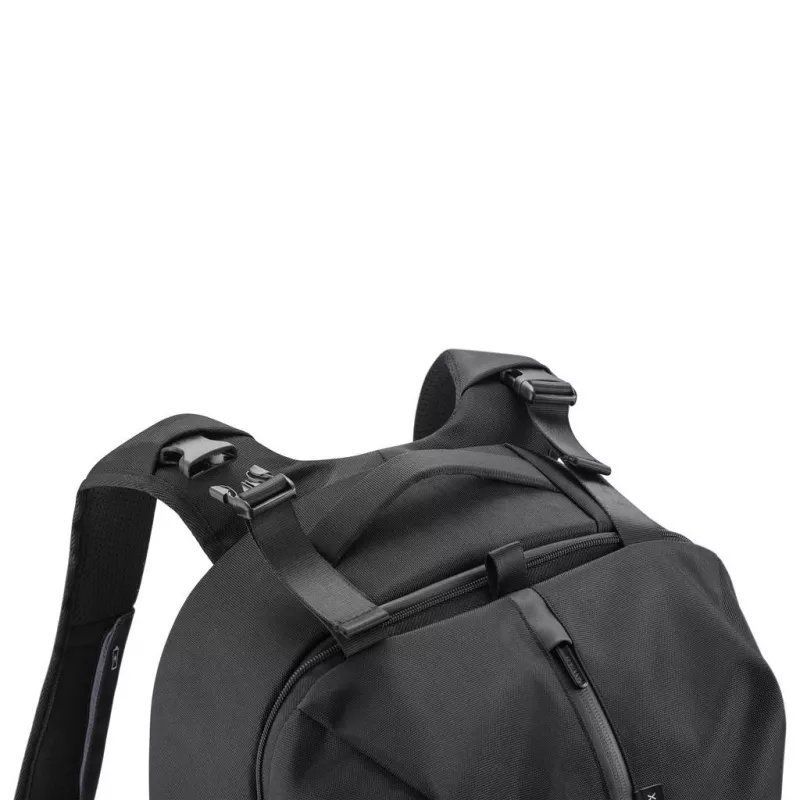 Rucksack XDDESIGN FLEX GYM BAG — 24 L, passend für 15,6 Zoll / 39,6 cm Tablet/Notebook, gepolsterte verstellbare Träger, schwarz