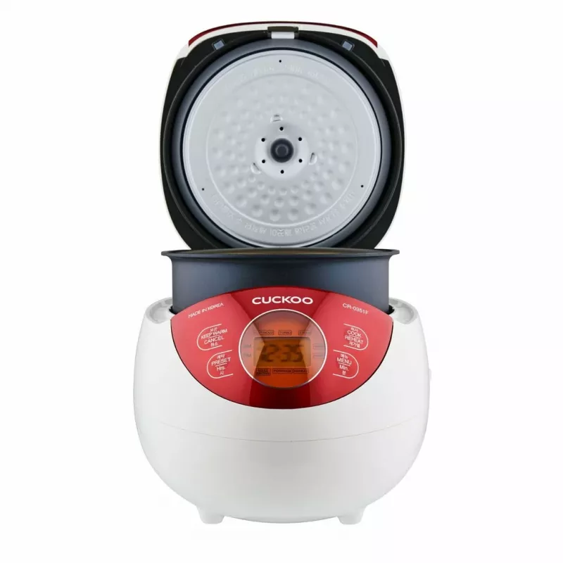 Cuckoo CR-0351F RED Reiskocher 0,54 L 425 W Rot, Weiß