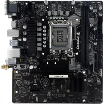 Motherboard BIOSTAR Z690MX2-E D4 micro ATX, Intel Z690, LGA 1700, DDR4, 2x DIMM, 64GB, 2.5Gb LAN, 4x SATA III, 1x M.2