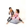 Sako bag pouffe Mouse grey-pink L 110 x 80 cm