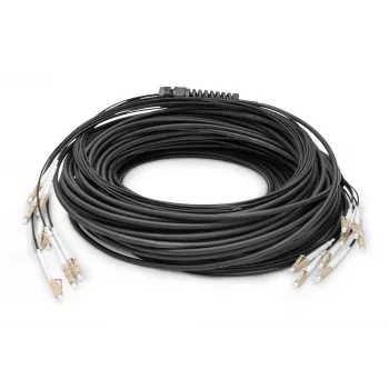Digitus vorkonfektioniertes Glasfaser-Universal-Breakoutkabel Multimode OM4 8 Fasern LC/UPC 50 m