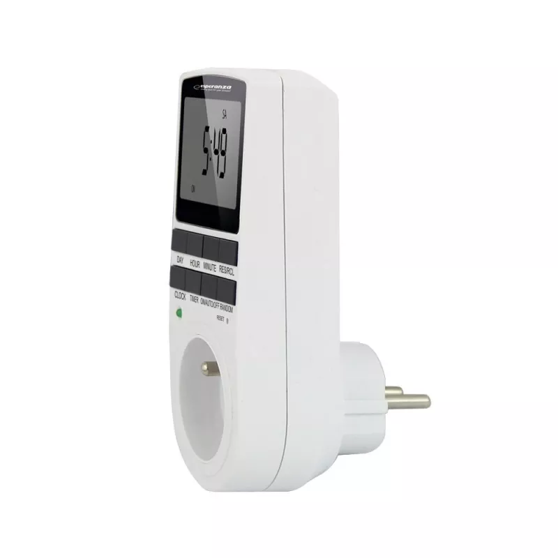 Digitaler Countdown-Timer ESPERANZA ELA101 — 99-Minuten-Timer, LCD-Anzeige, 230V AC, 16A