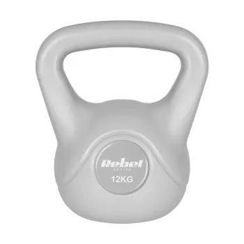 REBEL ACTIVE Kettlebell bituminöses Grau 12 kg