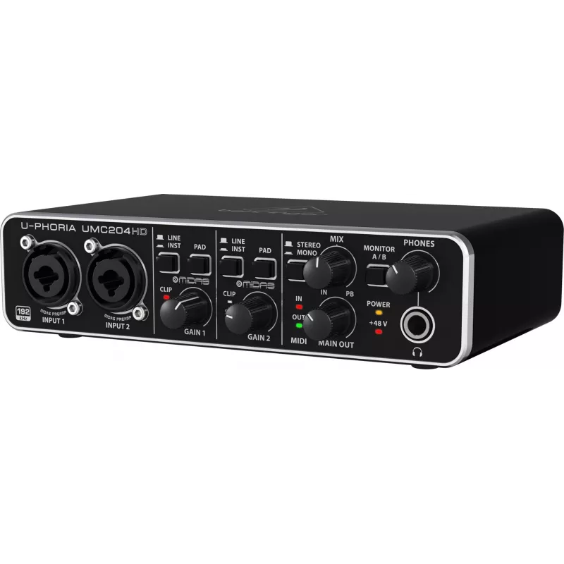 Behringer UMC204HD ergänzende Musikausrüstung