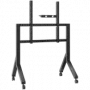 Mobiler TV-Ständer ONKRON TS2081-B für 70–110 Zoll Fernseher, Schwarz, fahrbare Stahl-Bodenhalterung, 125 kg Tragkraft, VESA 200x200–1000x800
