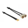 Koaxialkabel DeLOCK 89467 RG-58 5m 2xN-Stecker 2xSMA-Stecker Schwarz