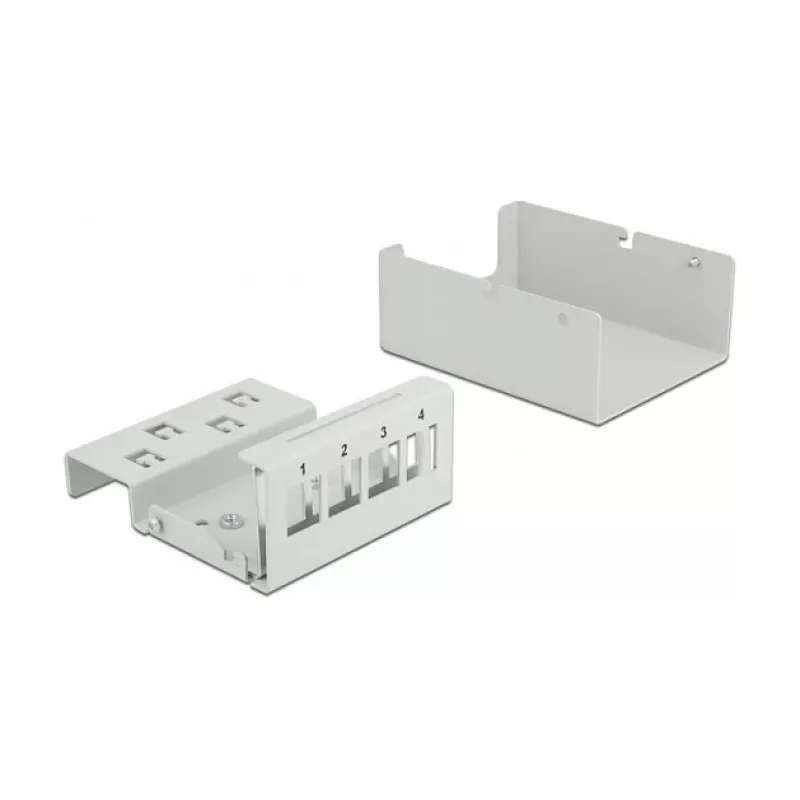Keystone Patch Panel DeLOCK 43407 4 Port Grau