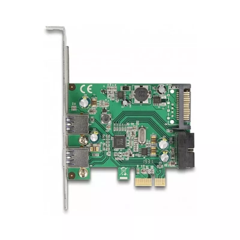 DeLOCK PCI Express x1 Karte auf 2 x USB 3.2 Gen 1 Typ-A + 1 x interner 19-Pin-Header