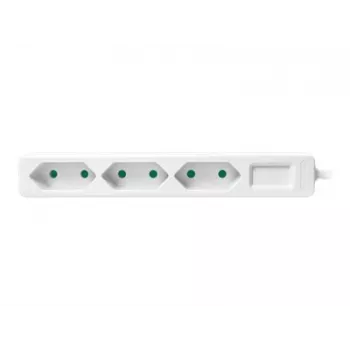 Stromverlängerung LogiLink LPS229 1,5 m 3 AC-Ausgänge Innenbereich Weiß