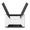 WLAN-Router MikroTik Chateau PRO ax — Dualband 2,4/5 GHz, 3548 Mbit/s, PoE, 5x LAN, 2 externe Antennen, grau/weiß