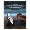 inateck Tastatur iPad 11 iPad Air 4./5. Gen. Kompatibel QWERTZ lila