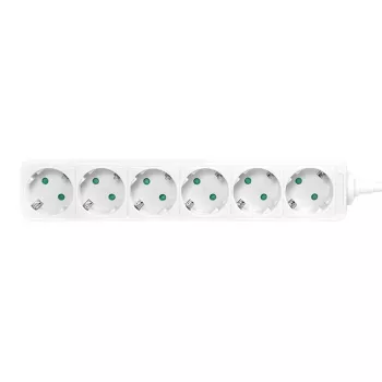 Power Extension LogiLink LPS238 1.5m 6 AC Outlets Indoor White