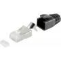 Kabelstecker RJ-45 S/CONN 72067-10S Schwarz Weiß
