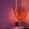 LED-Girlande Twinkly TWD200STP-TEU mehrfarbiger Innenstreifen, 5 cm Abstand, IP20, transparentes Kabel