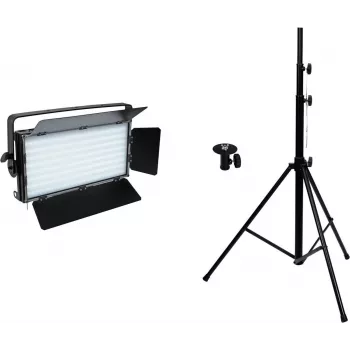 LED-Set EUROLITE PLL-480 CW/WW mit Stativ – Bühnen-/Umgebungslicht, einstellbar kalt- & warmweiß