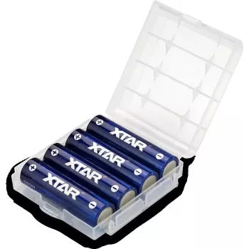 Wiederaufladbare AA (R06) Batterie XTAR 1.5V 2500mAh — 4er-Pack mit Schutz