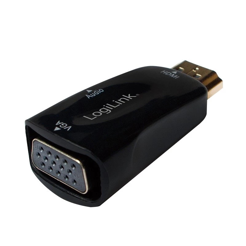 LogiLink CV0107 Kabeladapter HDMI VGA Schwarz (CV0107)