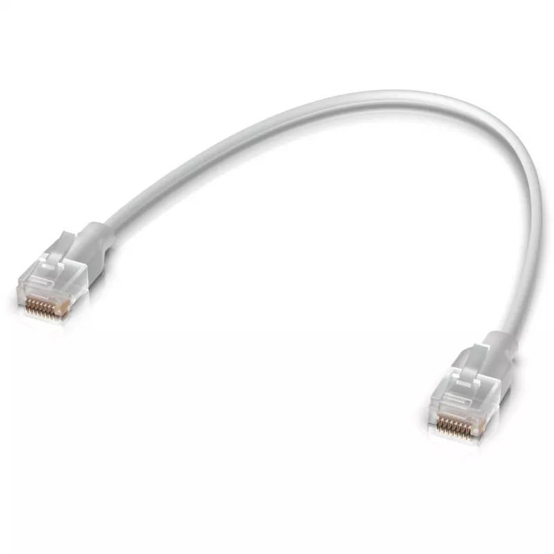 Ubiquiti UACC-Cable-Patch-EL-0.15M-W Netzwerkkabel Translucent, Weiß Cat6