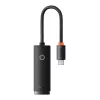 Netzwerkadapter Baseus Lite Series USB-C auf RJ45 (schwarz)